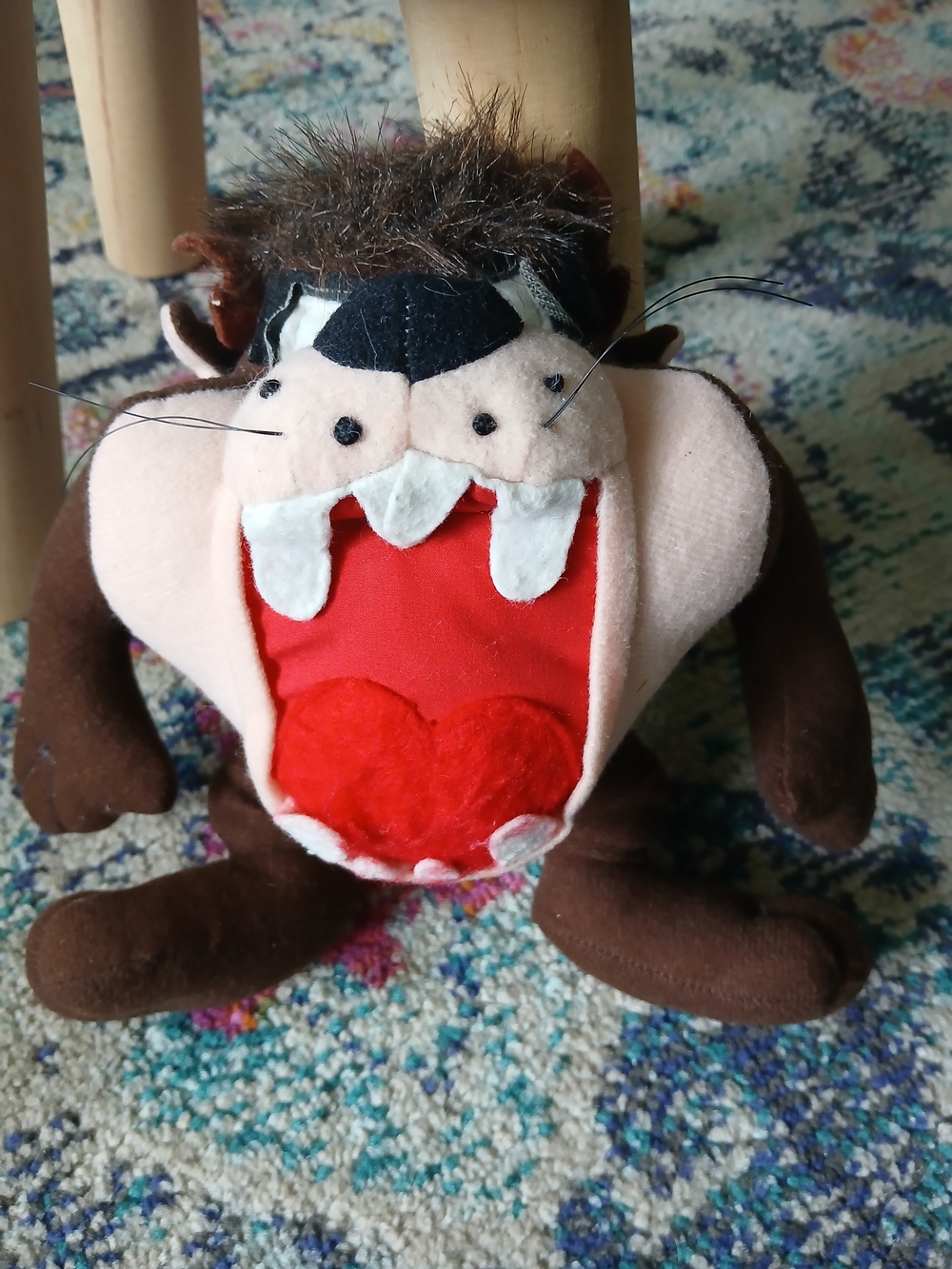 Ace Novelty Company 1995 Looney Tunes Taz Plush Stuffed Animal Small Vintage